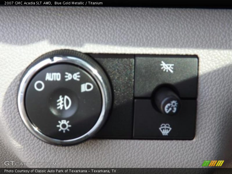 Blue Gold Metallic / Titanium 2007 GMC Acadia SLT AWD