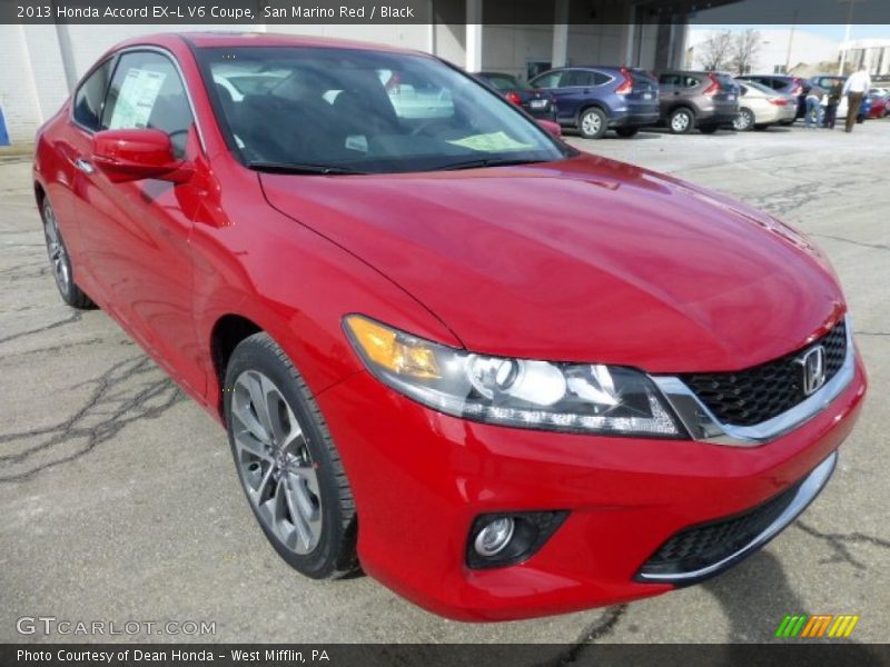 Front 3/4 View of 2013 Accord EX-L V6 Coupe