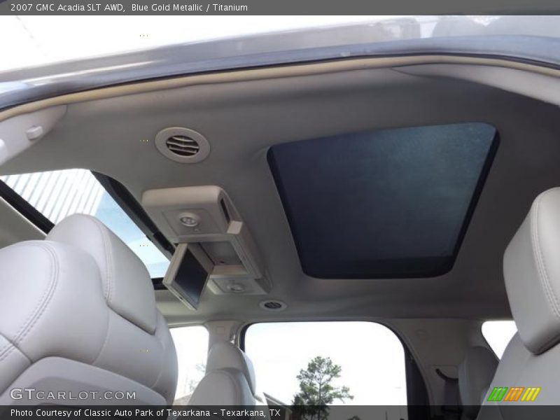 Blue Gold Metallic / Titanium 2007 GMC Acadia SLT AWD