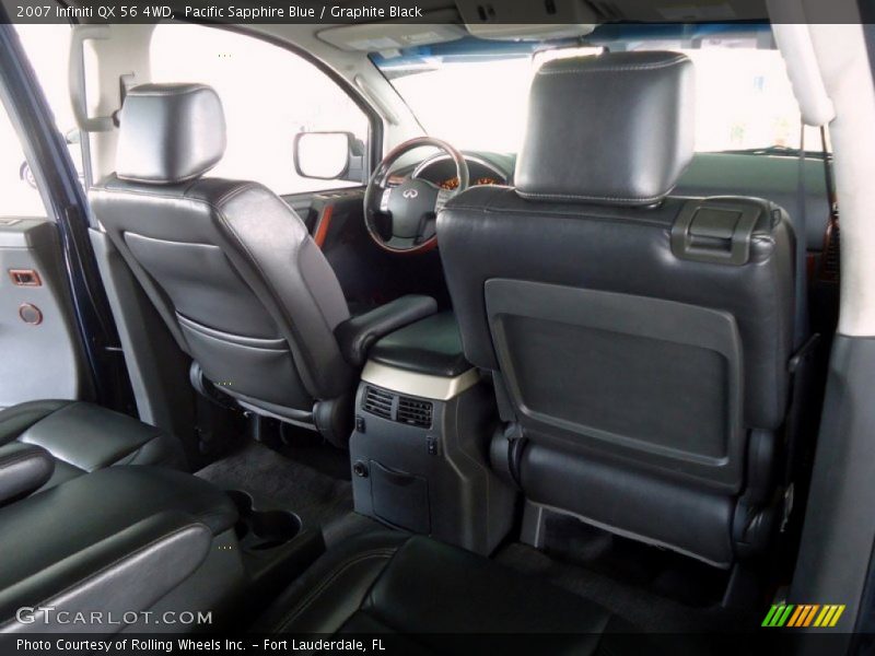 Pacific Sapphire Blue / Graphite Black 2007 Infiniti QX 56 4WD