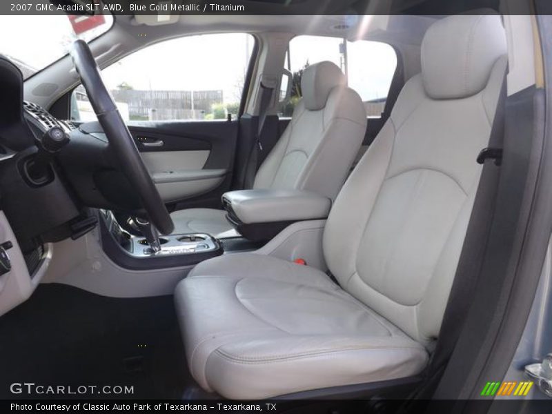 Blue Gold Metallic / Titanium 2007 GMC Acadia SLT AWD