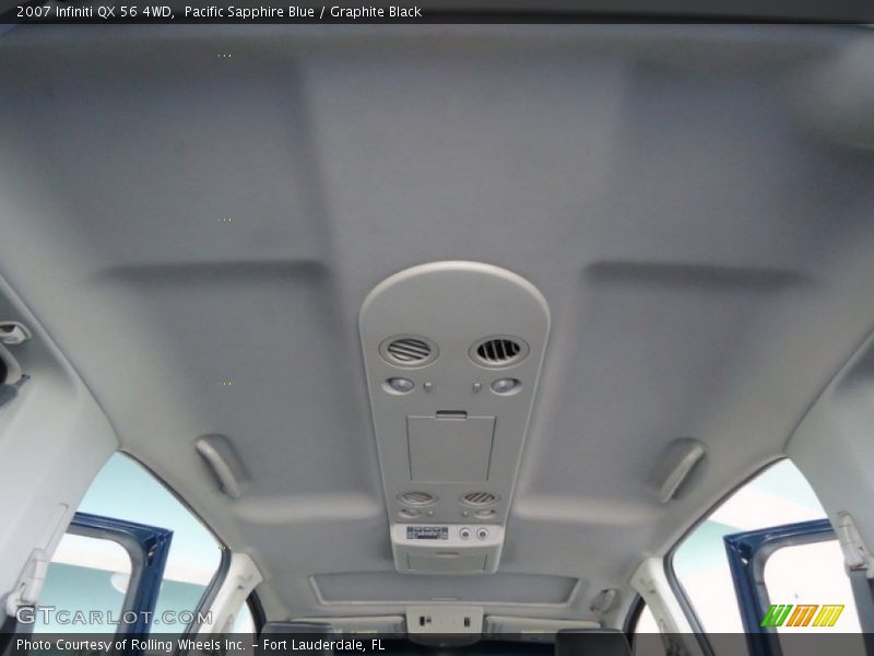 Pacific Sapphire Blue / Graphite Black 2007 Infiniti QX 56 4WD