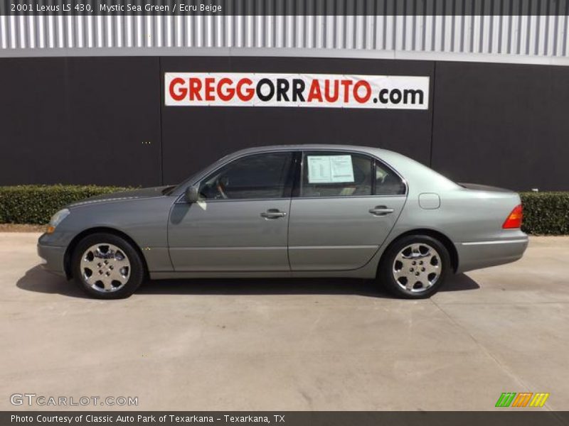 Mystic Sea Green / Ecru Beige 2001 Lexus LS 430