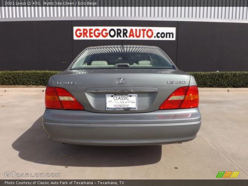 Mystic Sea Green / Ecru Beige 2001 Lexus LS 430