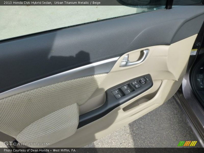 Door Panel of 2013 Civic Hybrid Sedan