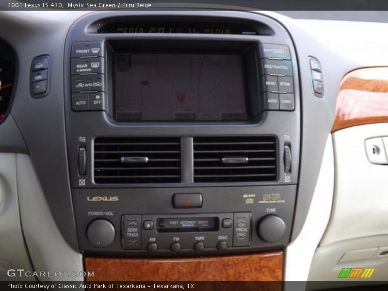 Mystic Sea Green / Ecru Beige 2001 Lexus LS 430