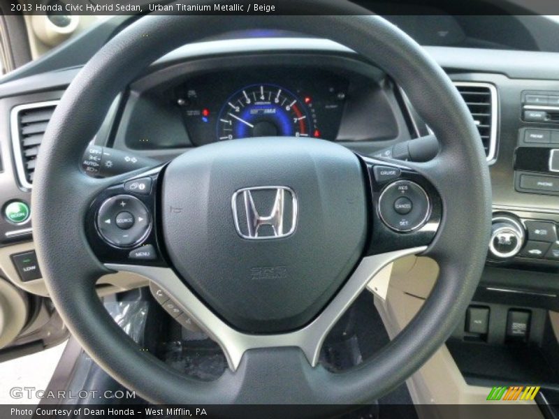  2013 Civic Hybrid Sedan Steering Wheel