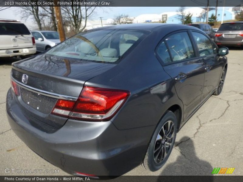 Polished Metal Metallic / Gray 2013 Honda Civic EX Sedan