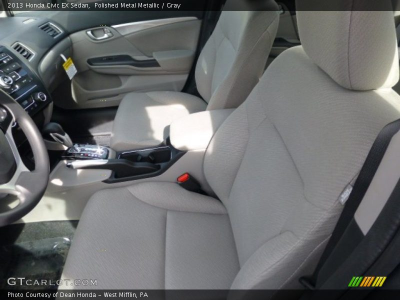 Polished Metal Metallic / Gray 2013 Honda Civic EX Sedan