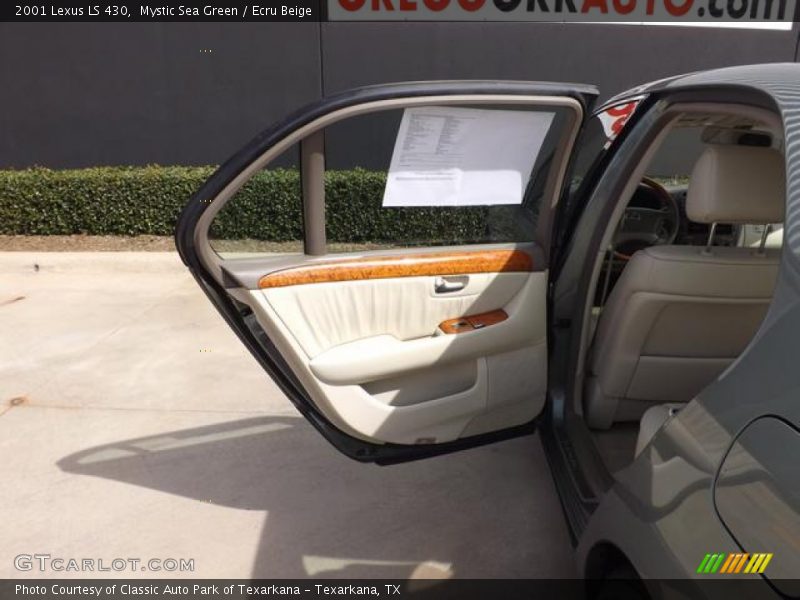 Mystic Sea Green / Ecru Beige 2001 Lexus LS 430