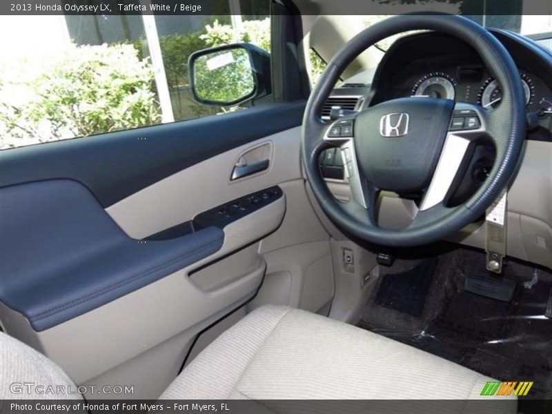 Taffeta White / Beige 2013 Honda Odyssey LX