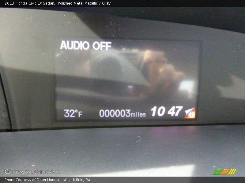 Polished Metal Metallic / Gray 2013 Honda Civic EX Sedan