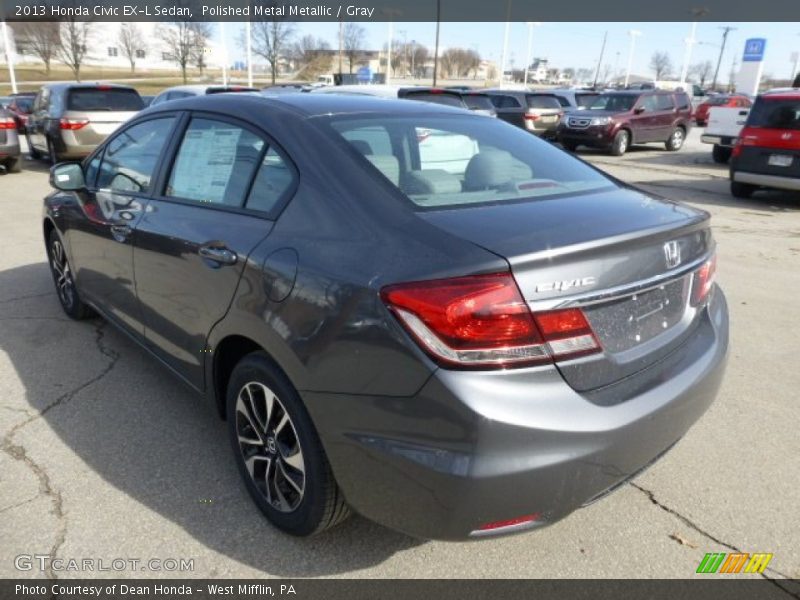 Polished Metal Metallic / Gray 2013 Honda Civic EX-L Sedan
