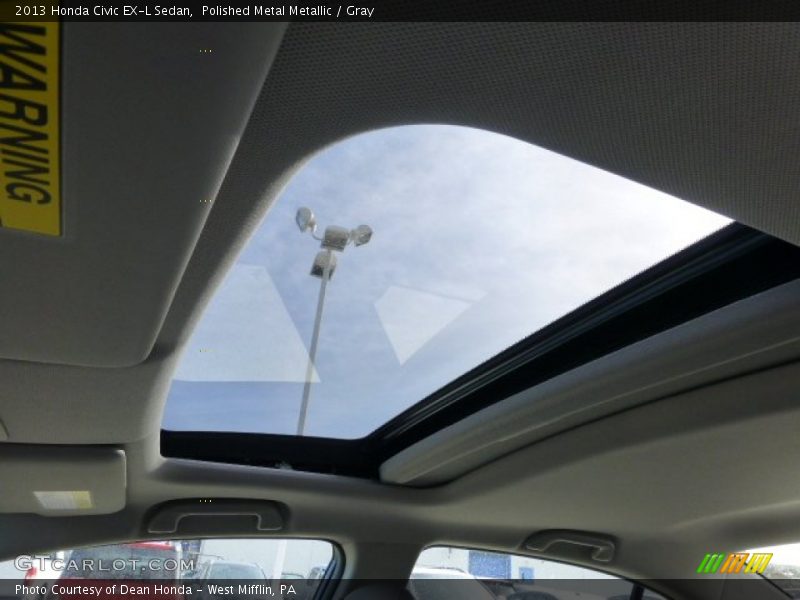 Polished Metal Metallic / Gray 2013 Honda Civic EX-L Sedan
