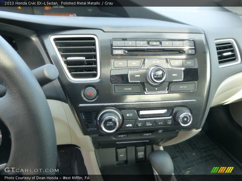 Polished Metal Metallic / Gray 2013 Honda Civic EX-L Sedan