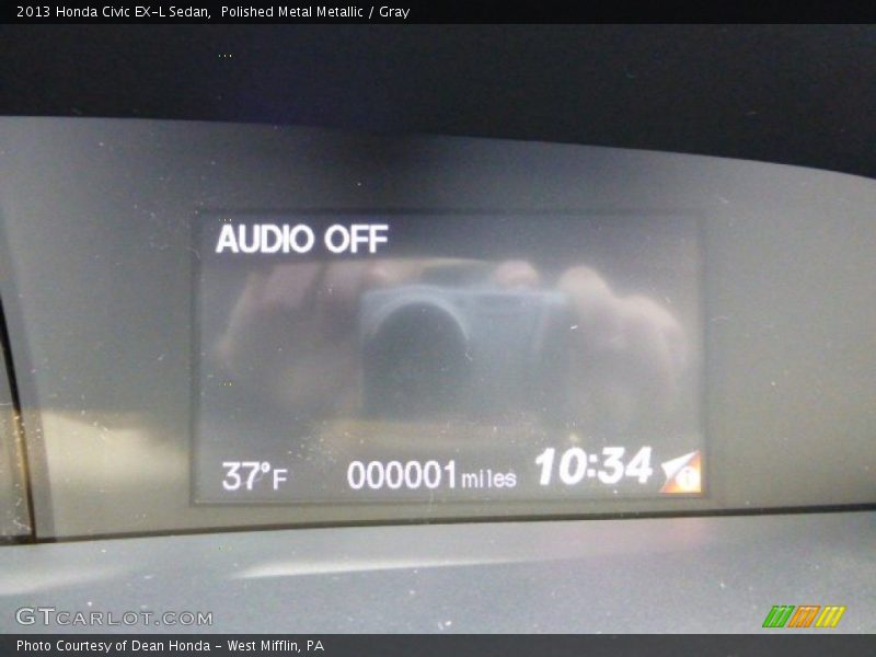 Polished Metal Metallic / Gray 2013 Honda Civic EX-L Sedan