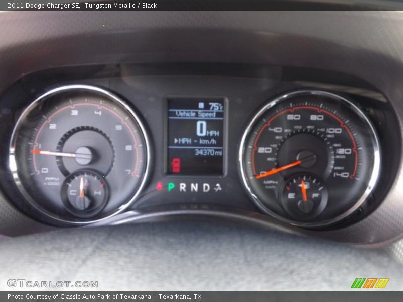 Tungsten Metallic / Black 2011 Dodge Charger SE
