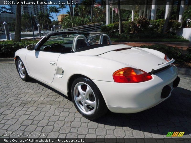 Biarritz White / Graphite Grey 2000 Porsche Boxster