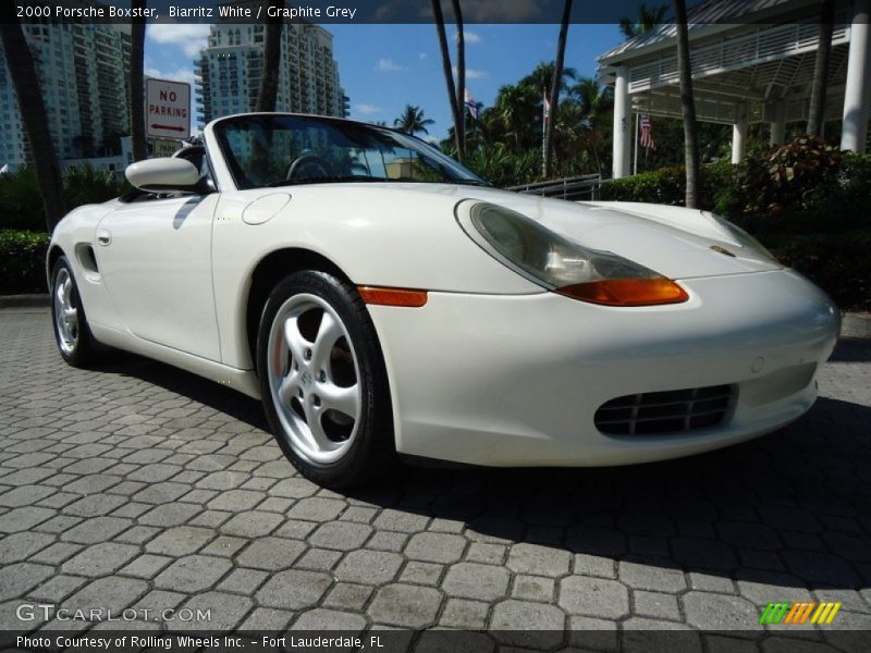 Biarritz White / Graphite Grey 2000 Porsche Boxster