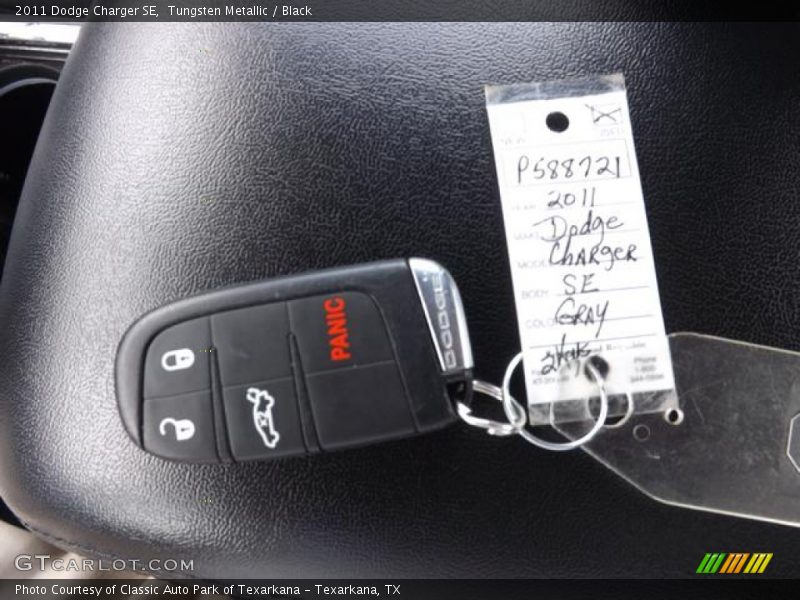 Tungsten Metallic / Black 2011 Dodge Charger SE