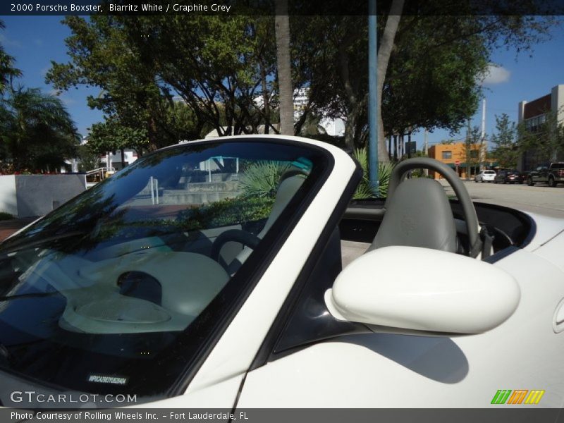 Biarritz White / Graphite Grey 2000 Porsche Boxster
