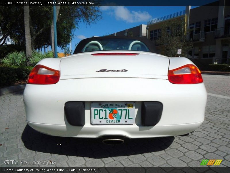 Biarritz White / Graphite Grey 2000 Porsche Boxster