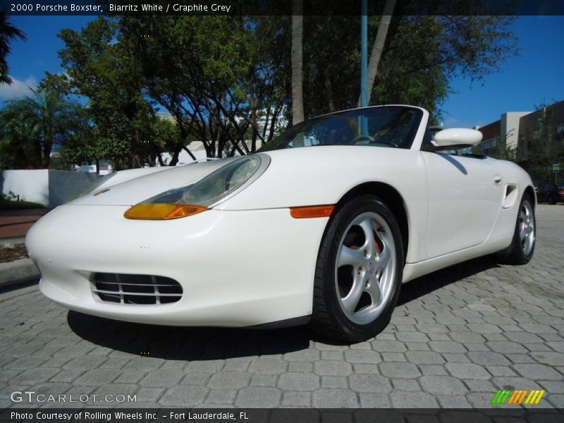 Biarritz White / Graphite Grey 2000 Porsche Boxster