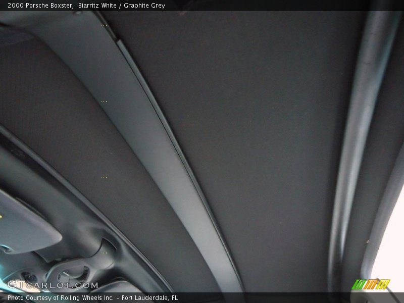 Biarritz White / Graphite Grey 2000 Porsche Boxster