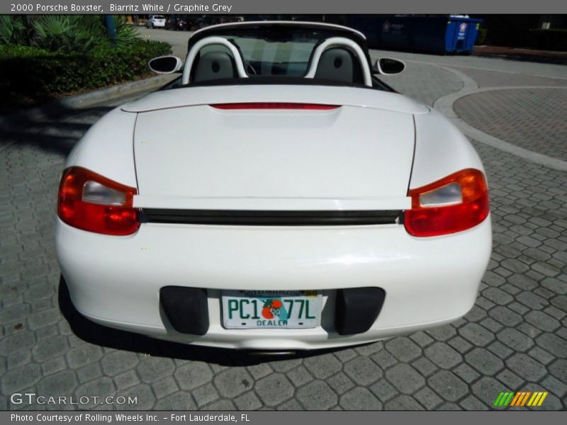 Biarritz White / Graphite Grey 2000 Porsche Boxster