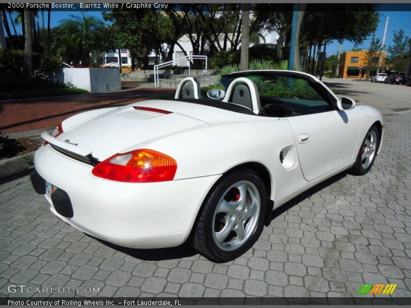 Biarritz White / Graphite Grey 2000 Porsche Boxster