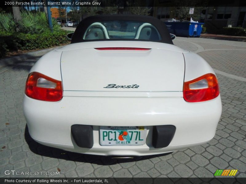 Biarritz White / Graphite Grey 2000 Porsche Boxster