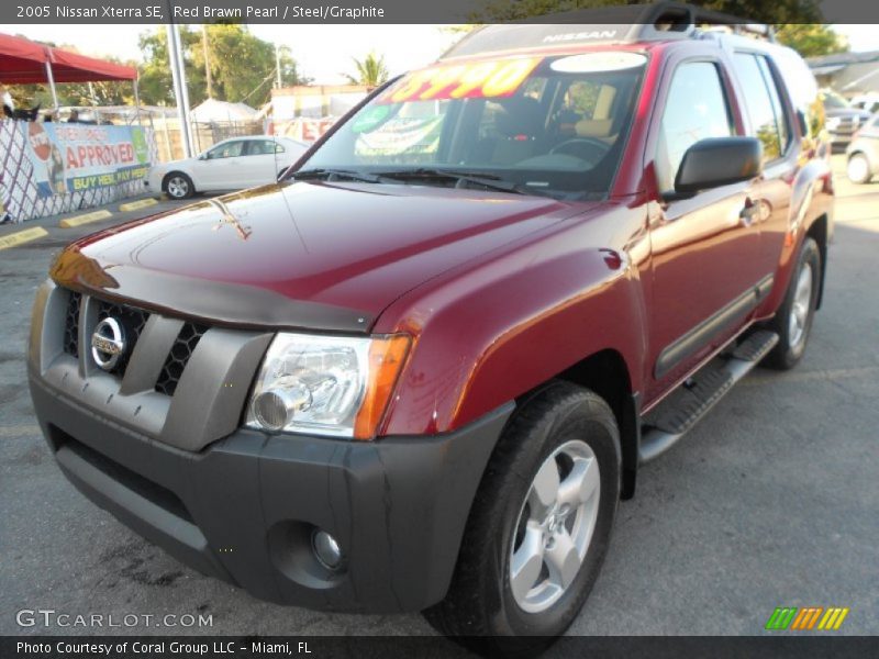 Red Brawn Pearl / Steel/Graphite 2005 Nissan Xterra SE