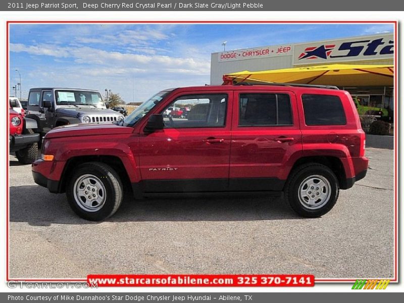 Deep Cherry Red Crystal Pearl / Dark Slate Gray/Light Pebble 2011 Jeep Patriot Sport