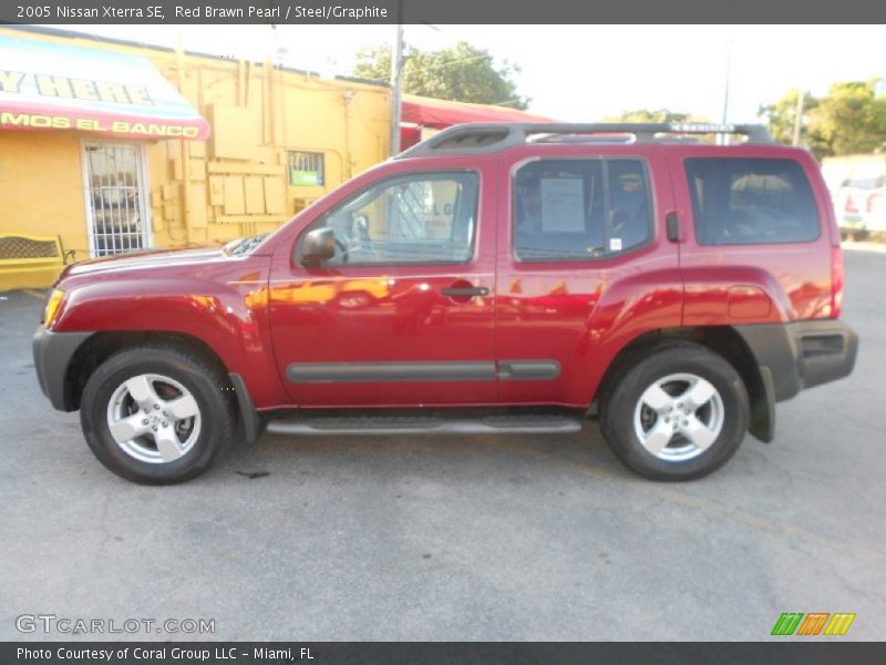 Red Brawn Pearl / Steel/Graphite 2005 Nissan Xterra SE