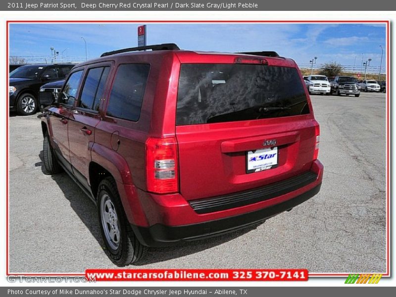 Deep Cherry Red Crystal Pearl / Dark Slate Gray/Light Pebble 2011 Jeep Patriot Sport
