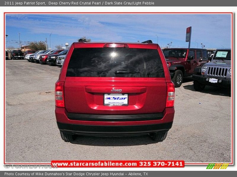 Deep Cherry Red Crystal Pearl / Dark Slate Gray/Light Pebble 2011 Jeep Patriot Sport