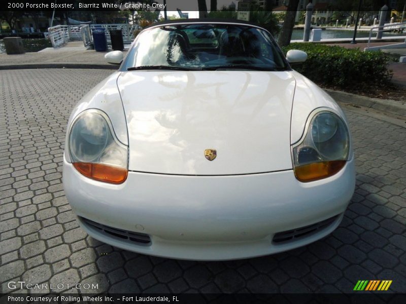 Biarritz White / Graphite Grey 2000 Porsche Boxster
