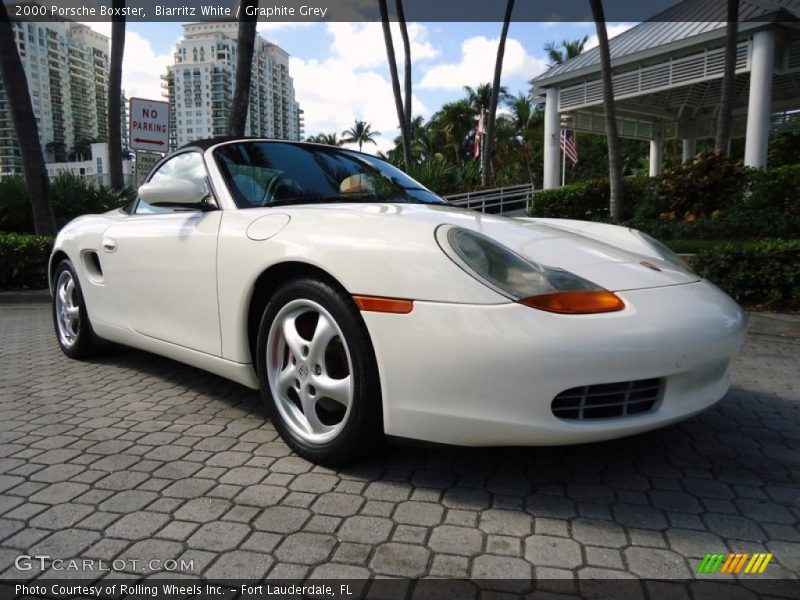 Biarritz White / Graphite Grey 2000 Porsche Boxster
