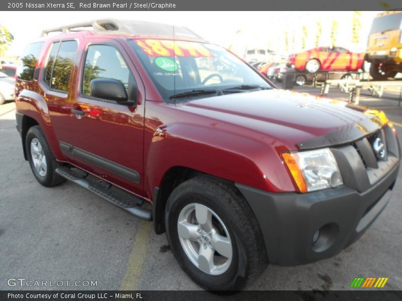 Red Brawn Pearl / Steel/Graphite 2005 Nissan Xterra SE