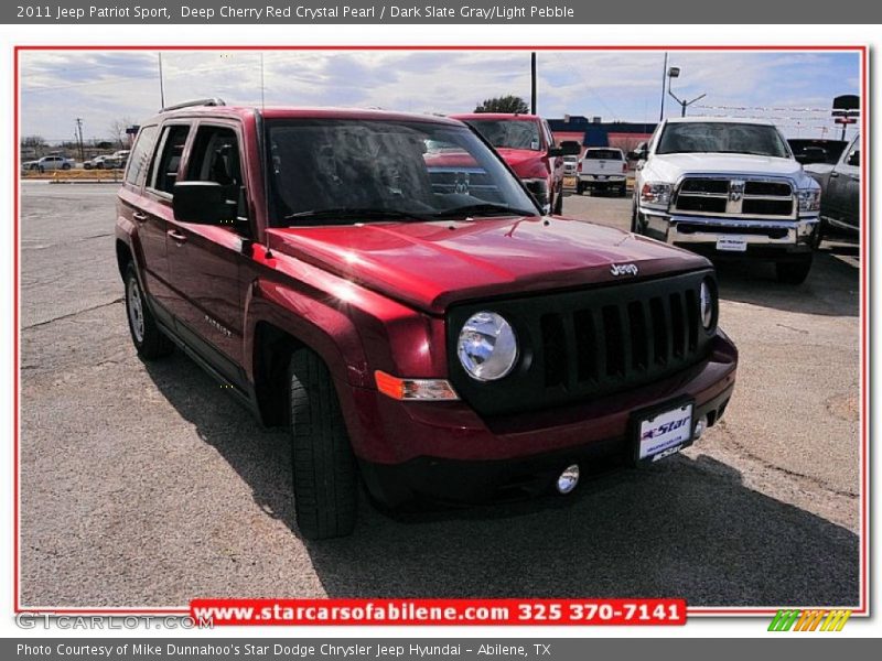Deep Cherry Red Crystal Pearl / Dark Slate Gray/Light Pebble 2011 Jeep Patriot Sport