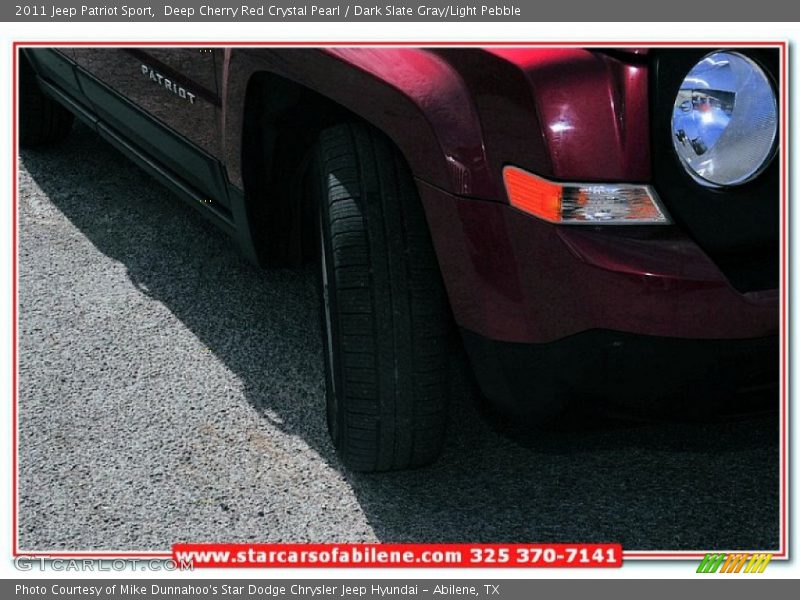 Deep Cherry Red Crystal Pearl / Dark Slate Gray/Light Pebble 2011 Jeep Patriot Sport