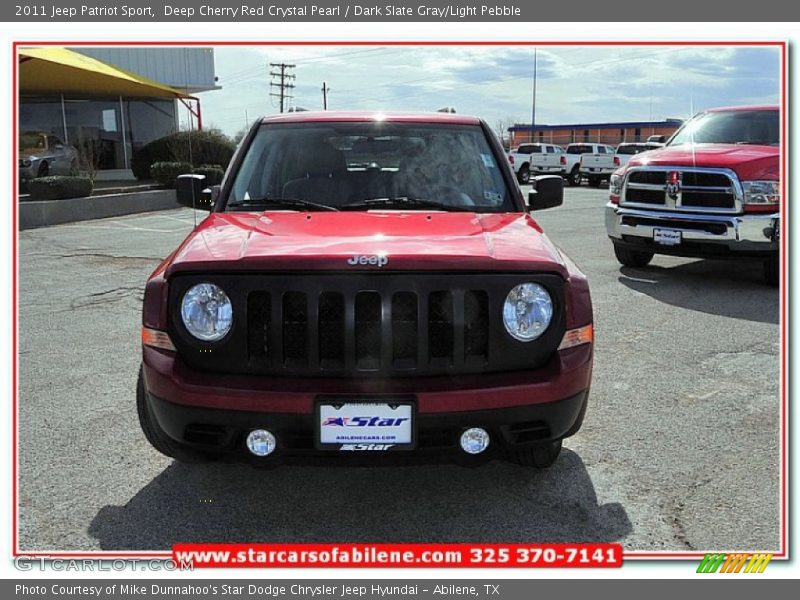 Deep Cherry Red Crystal Pearl / Dark Slate Gray/Light Pebble 2011 Jeep Patriot Sport