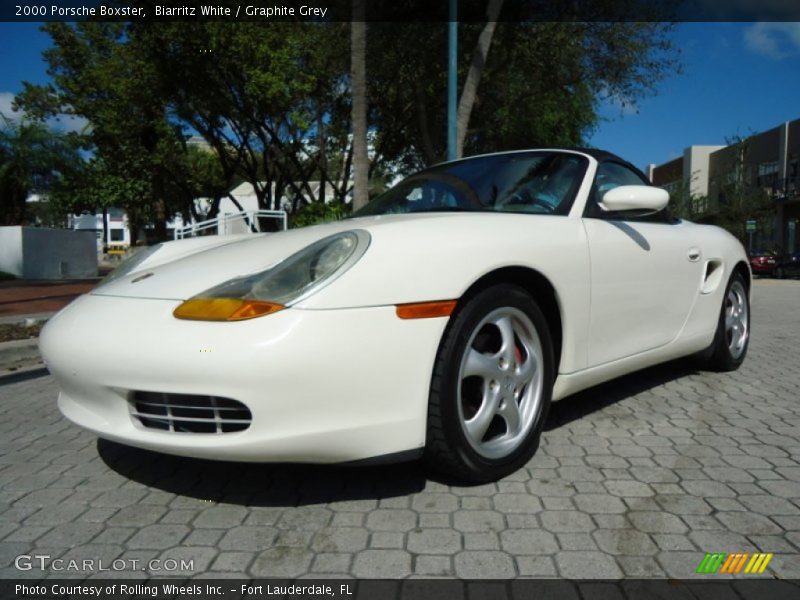 Biarritz White / Graphite Grey 2000 Porsche Boxster