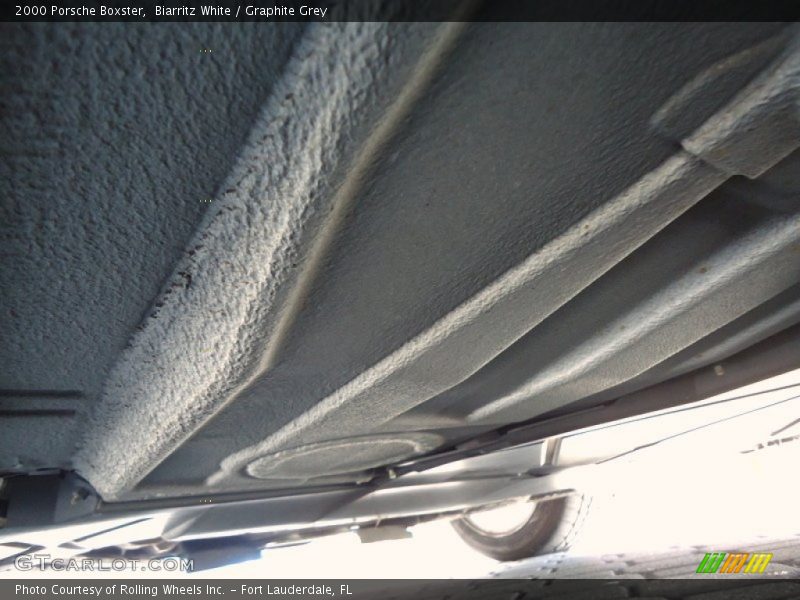 Undercarriage of 2000 Boxster 
