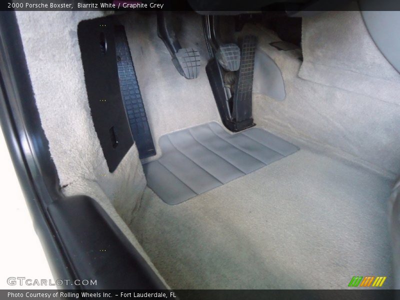 Biarritz White / Graphite Grey 2000 Porsche Boxster