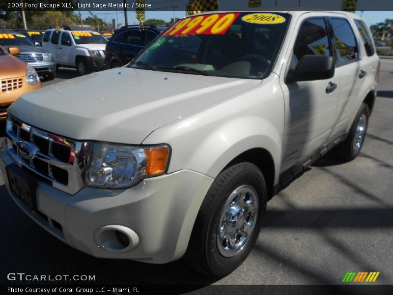 Light Sage Metallic / Stone 2008 Ford Escape XLS