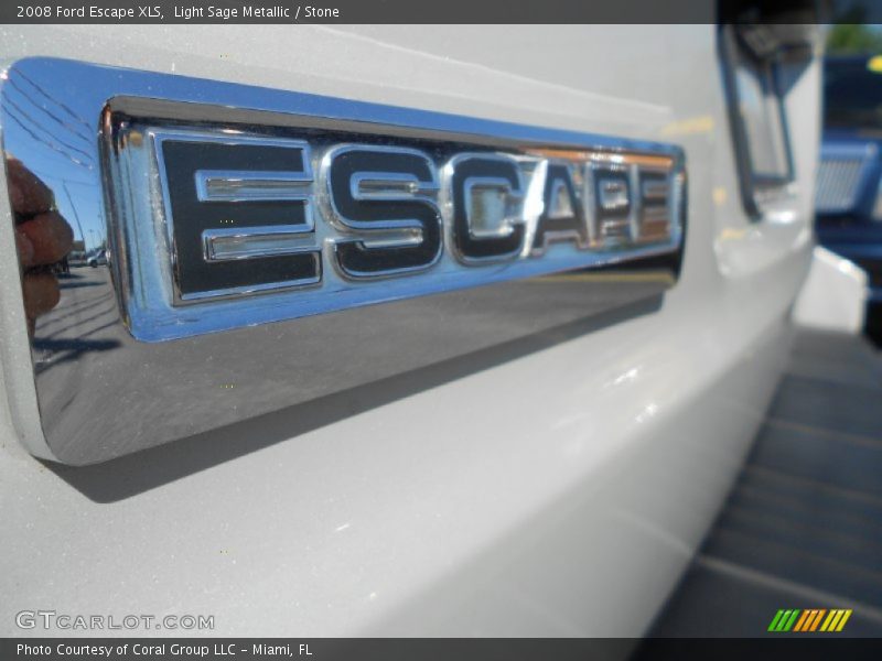 Light Sage Metallic / Stone 2008 Ford Escape XLS