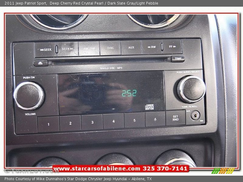 Deep Cherry Red Crystal Pearl / Dark Slate Gray/Light Pebble 2011 Jeep Patriot Sport