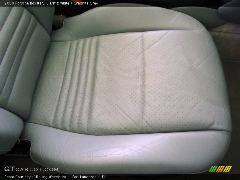 Biarritz White / Graphite Grey 2000 Porsche Boxster