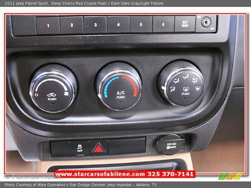 Deep Cherry Red Crystal Pearl / Dark Slate Gray/Light Pebble 2011 Jeep Patriot Sport